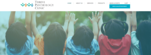 Thrive Psychology Clinic' Homepage