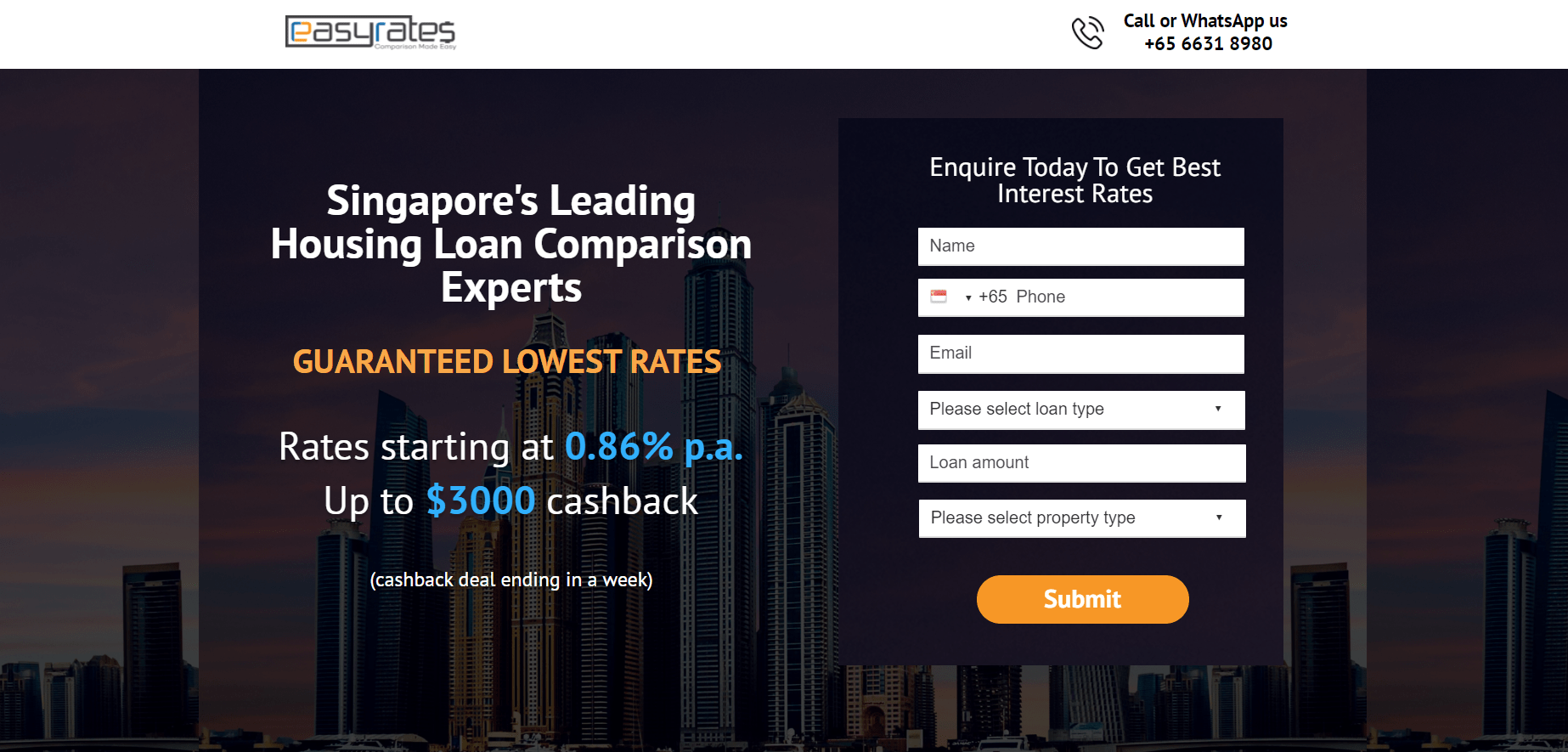 EasyRates Homepage