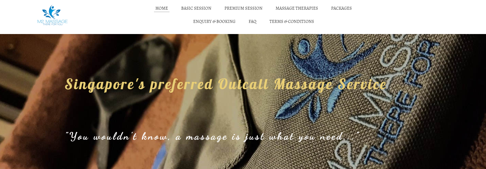M2 Massage Homepage