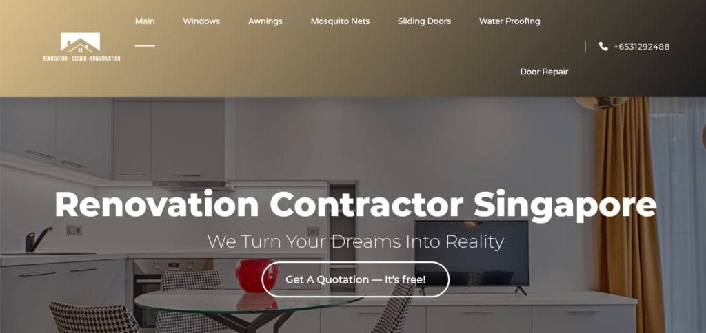 Renovation Contractor Singapore' Homepage