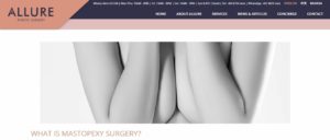 Allure Plastic Surgery's Homepage