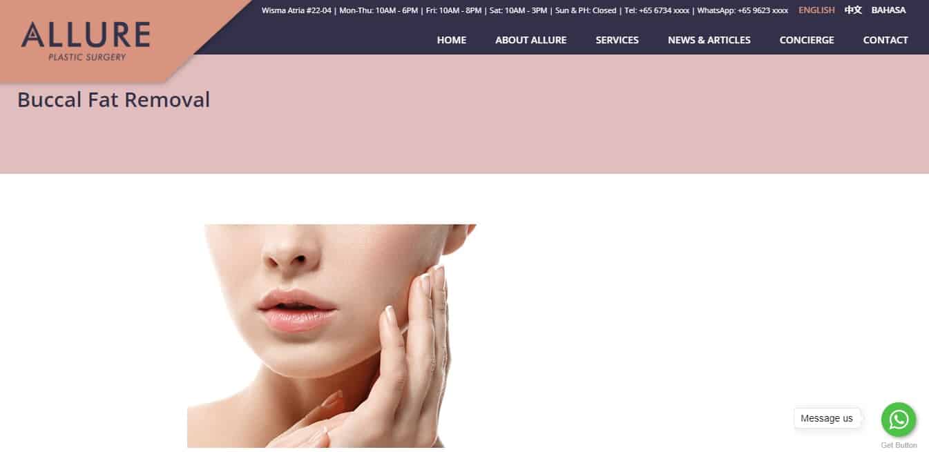 Allure Plastic Surgery's Homepage