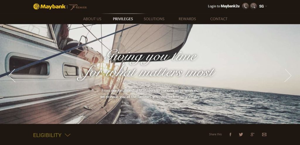 Maybank Premier Wealth's Homepage