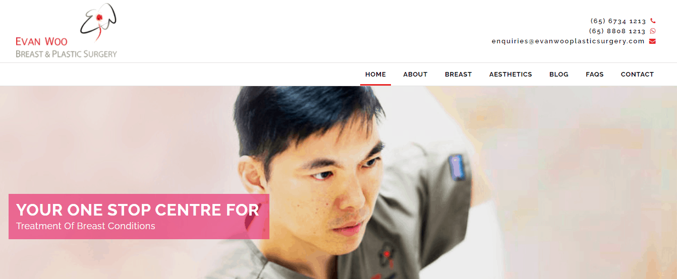Evan Woo Breast & Plastic Surgery's Homepage