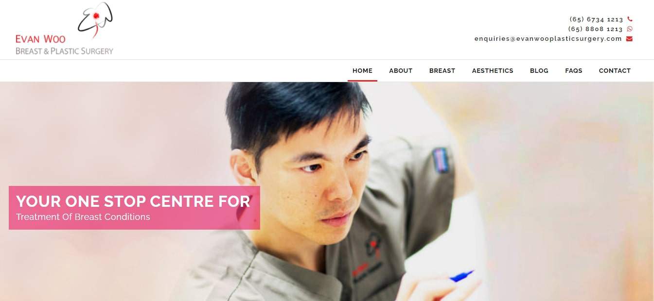 Evan Woo Breast & Plastic Surgery's Homepage