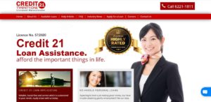 Credit 21's Homepage