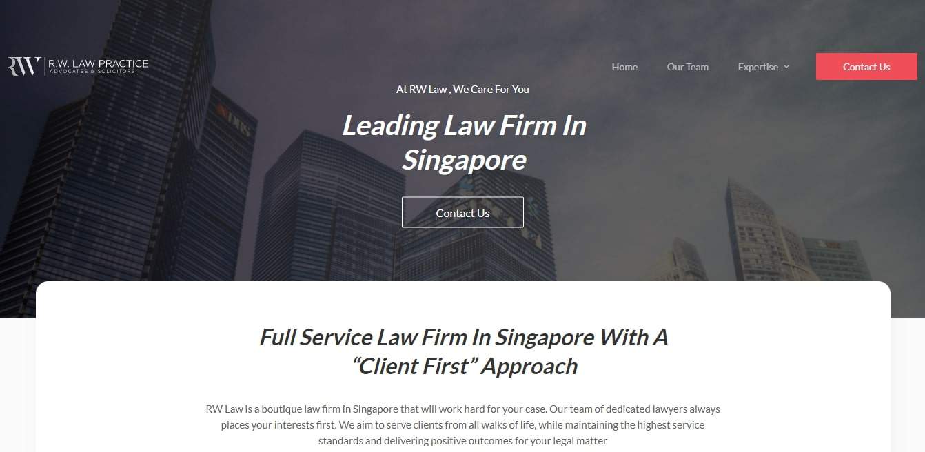 R.W. Law Practice's Homepage