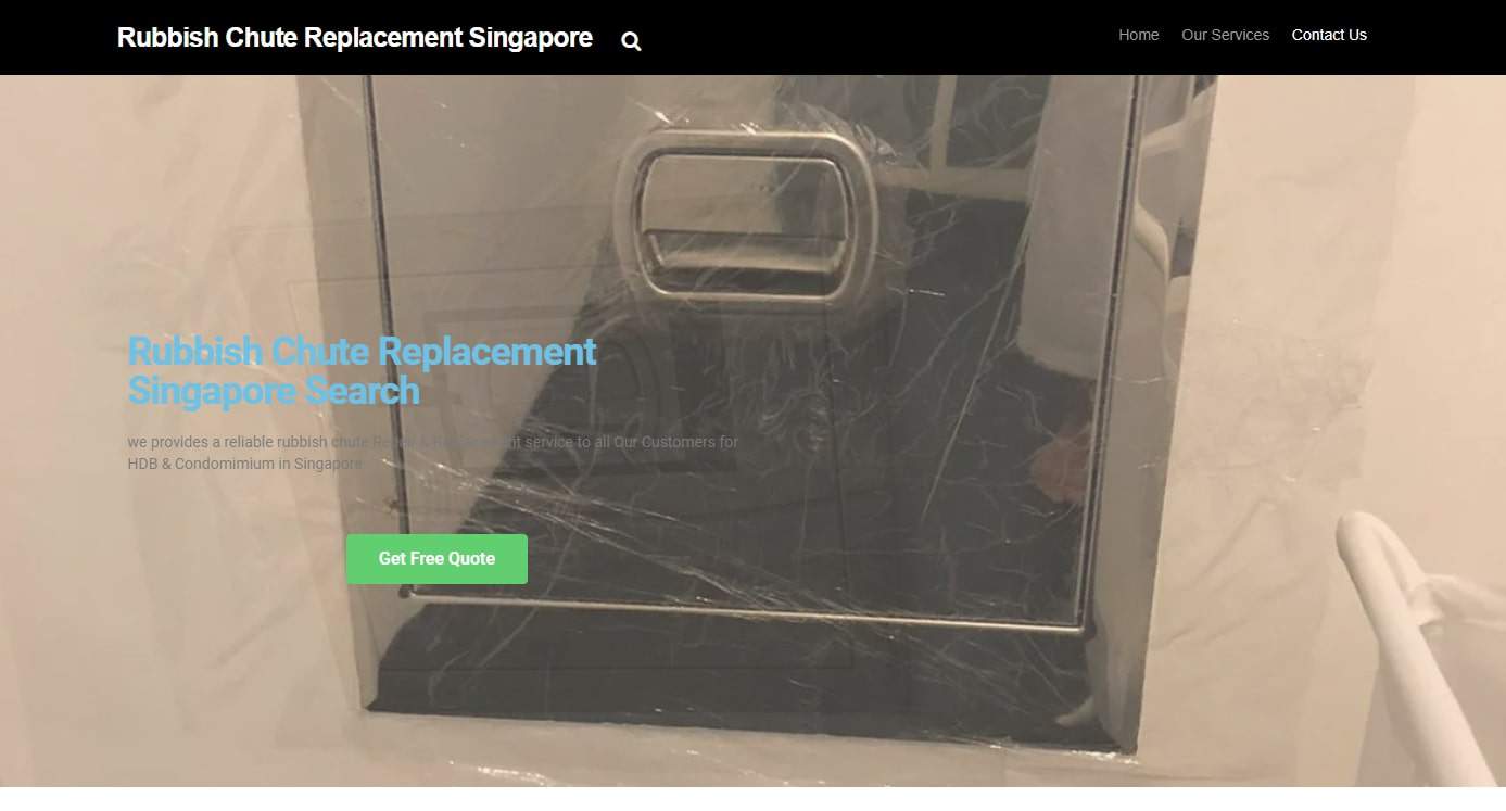 Rubbish Chute Replacement Singapore's Homepage