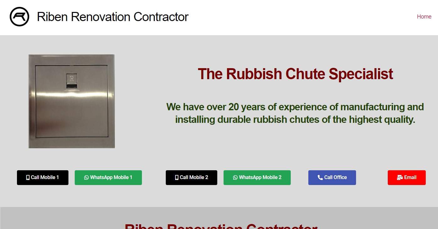 Riben Renovation Contractor's Homepage
