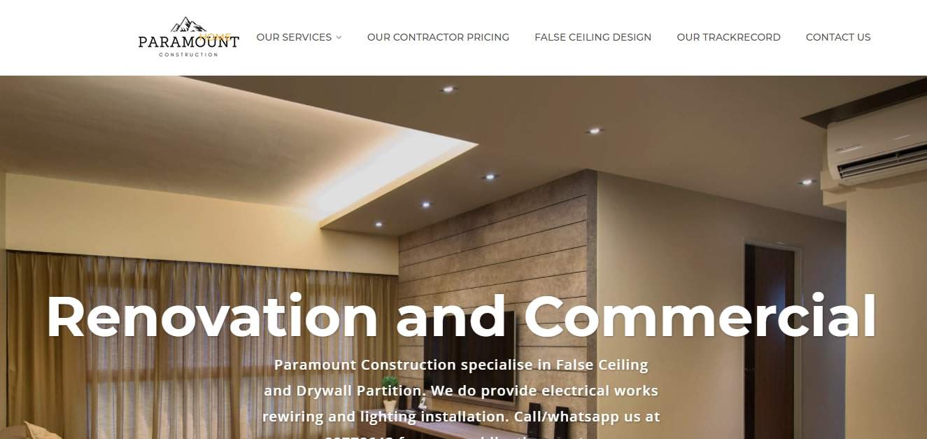 Paramount Construction's Homepage