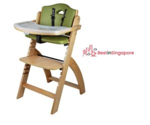 Abiie Beyond Wooden High Chair with Tray