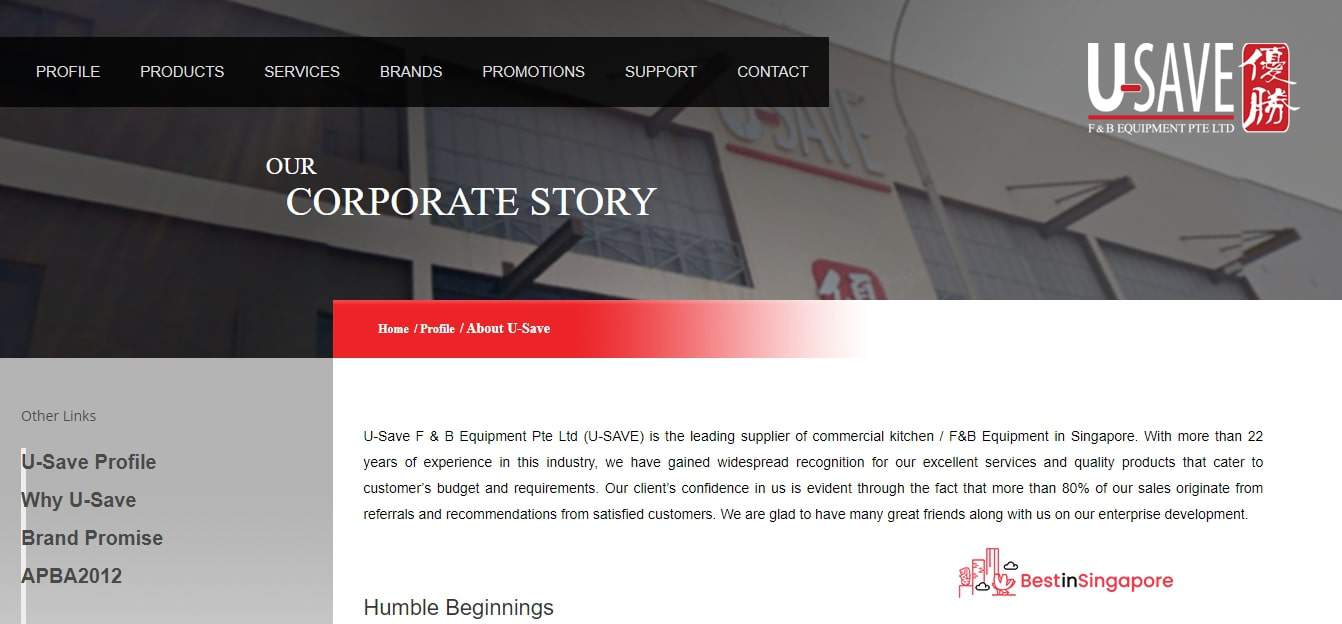 U-Save F & B Equipment's Homepage