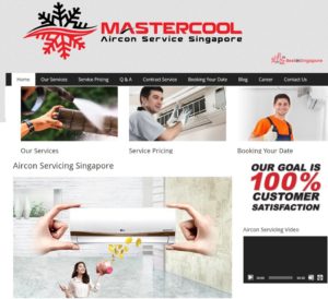 Mastercool Aircon Service Singapore' Homepage