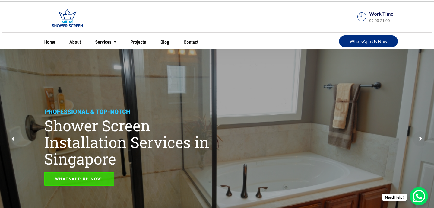Midas Shower Screen