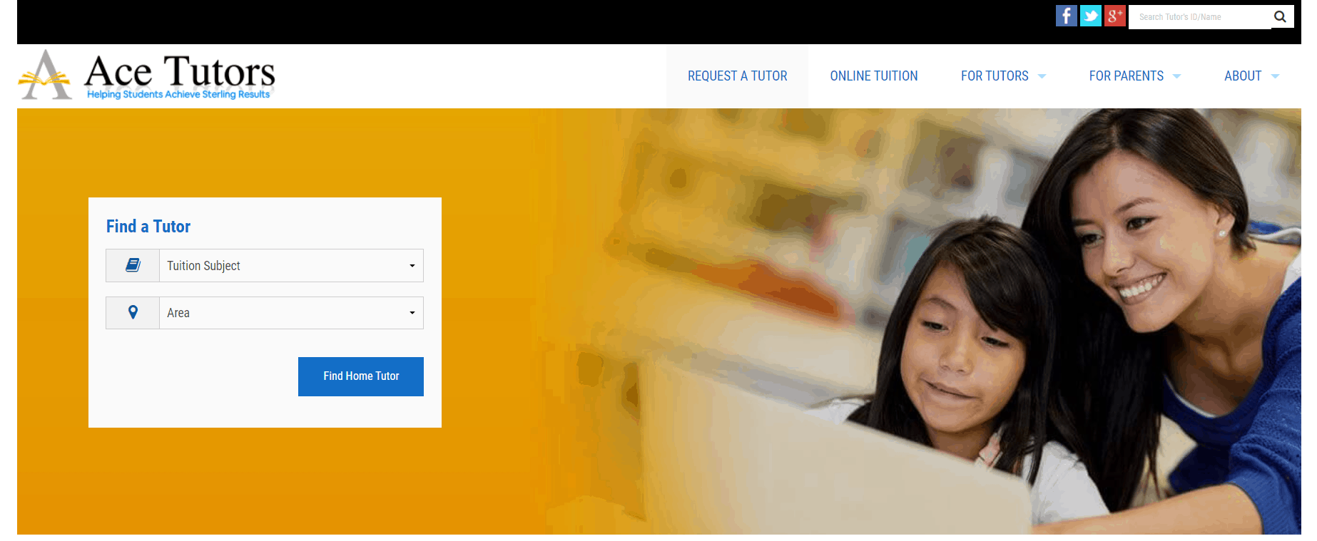 Ace Tutors Homepage