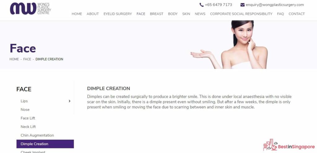 Wong’s Plastic Surgery's Homepage