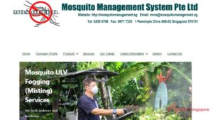 Mosquito Management System's Homepage
