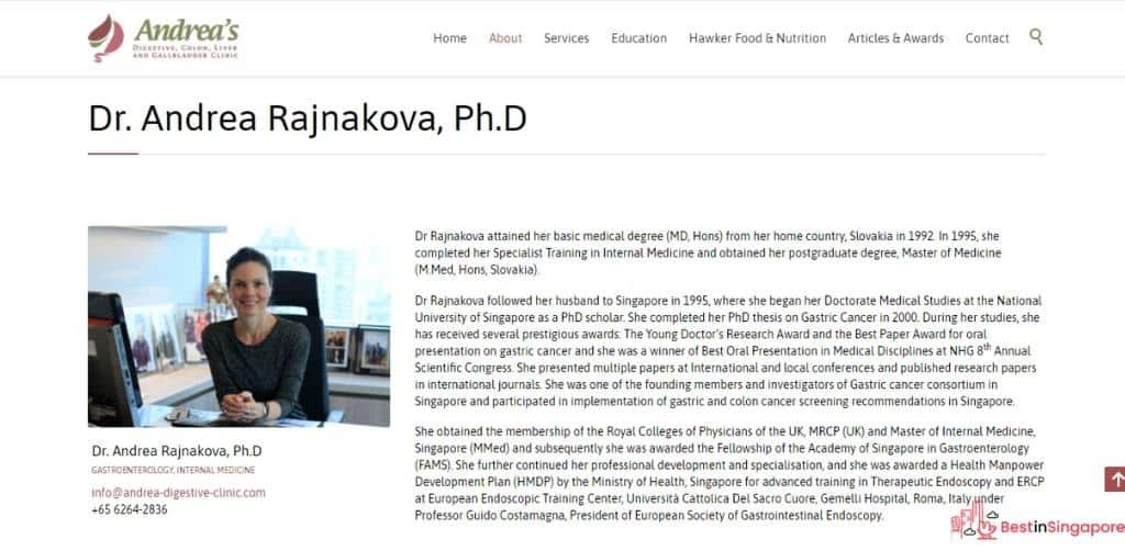 Dr Andrea Rajnakova, Ph.D's Homepage