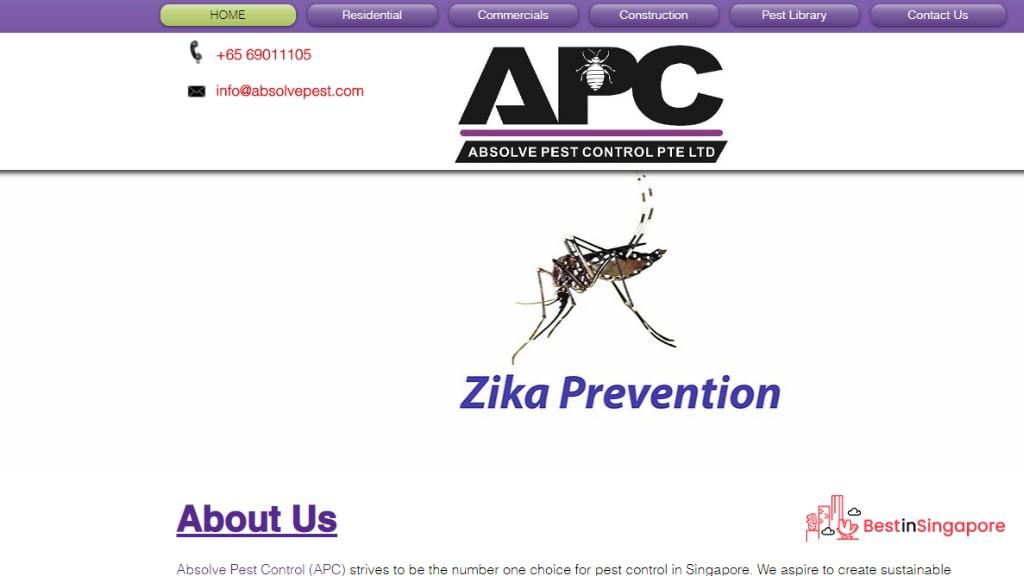 Absolve Pest Control's Homepage