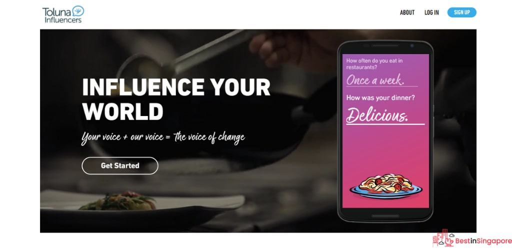 Toluna Singapore's Homepage