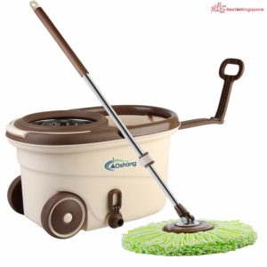 Oshang EasyWring Spin Mop and Bucket