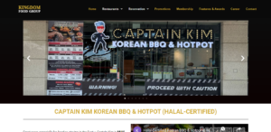 Captain Kim Korean BBQ & Hotpot Buffet' Homepage