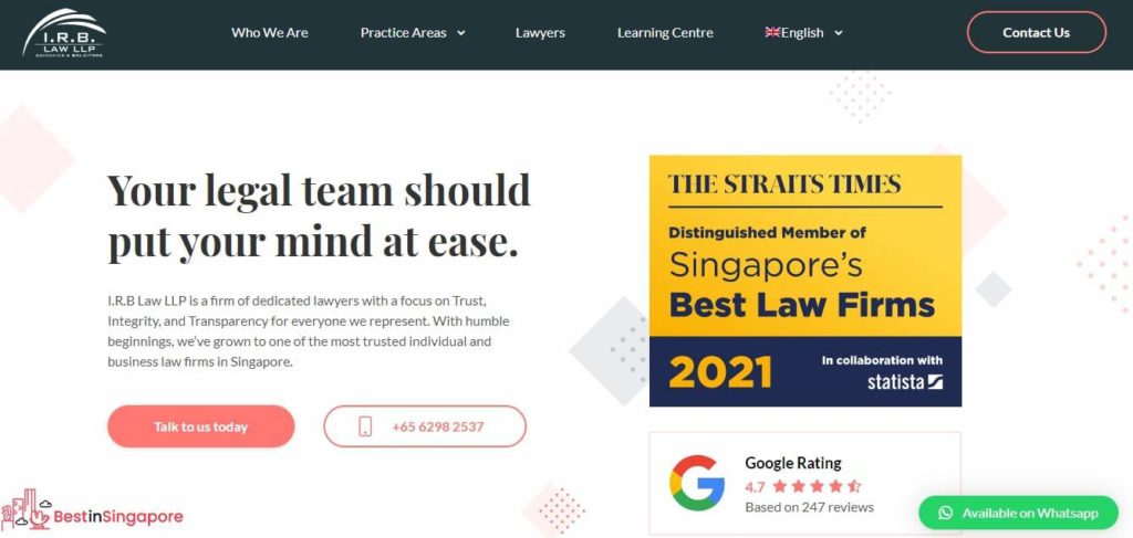 I.R.B. Law's Homepage