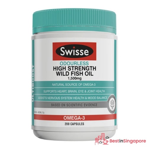 Swisse Ultiboost Odourless High Strength Wild Fish Oil