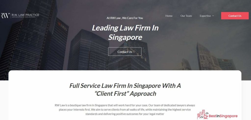RW Law's Homepage