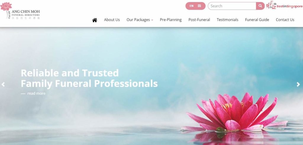 Ang Chin Moh Funeral Directors' Homepage
