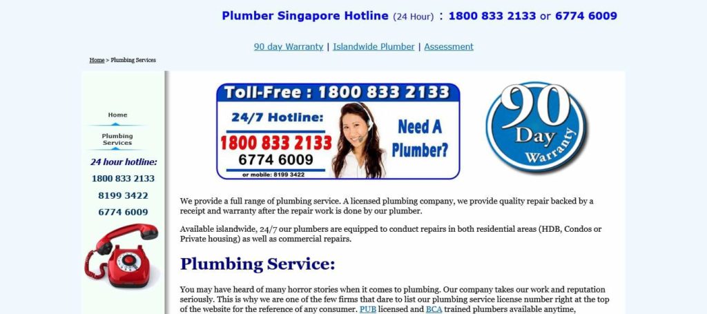 Plumber Singapore's Homepage