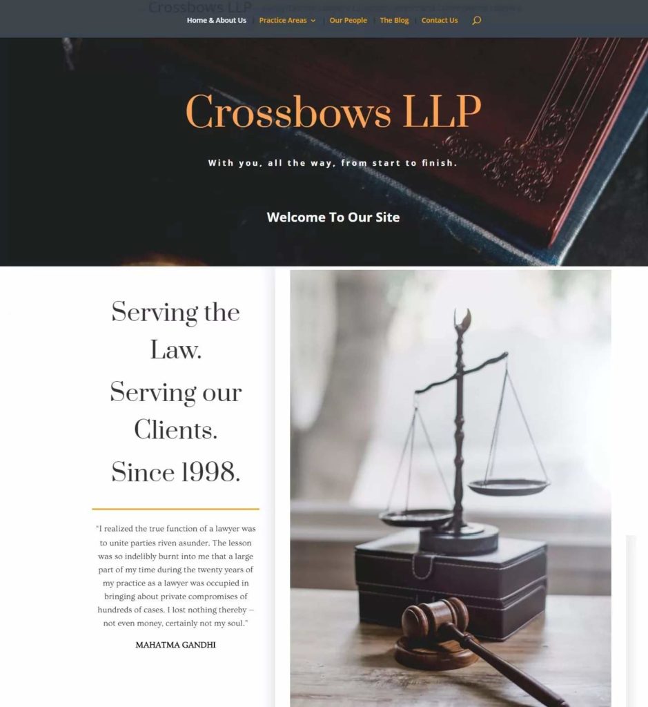 Crossbows LLP's Homepage
