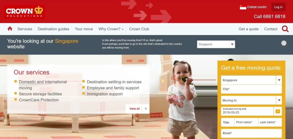Crown Relocations' Homepage