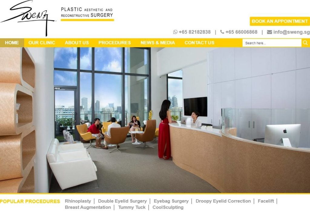 Sweng Plastic Aesthetic and Reconstructive Surgery's Homepage