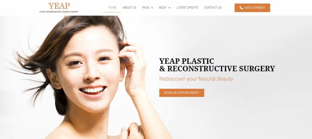 Yeap Plastic Reconstructive & Cosmetic Surgery's Homepage