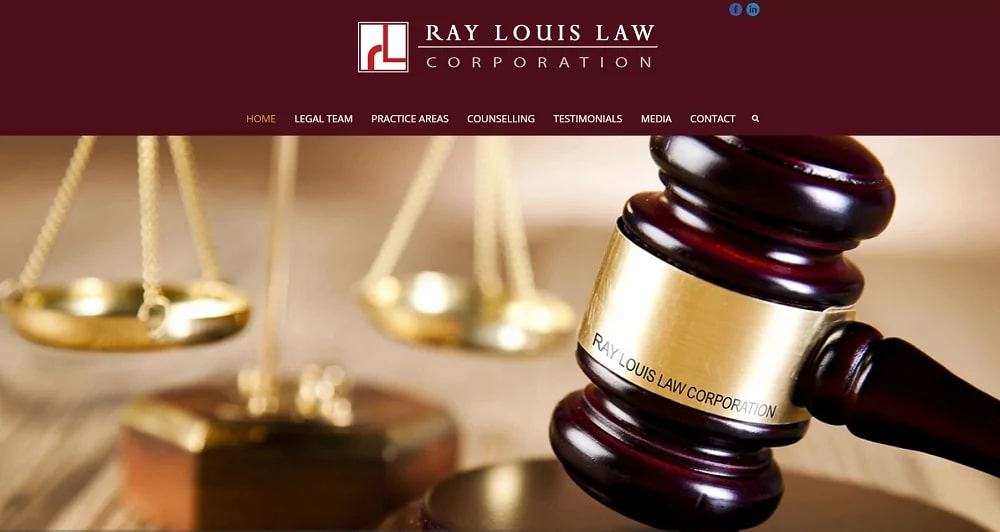 Ray Louis Law Corporation's Homepage