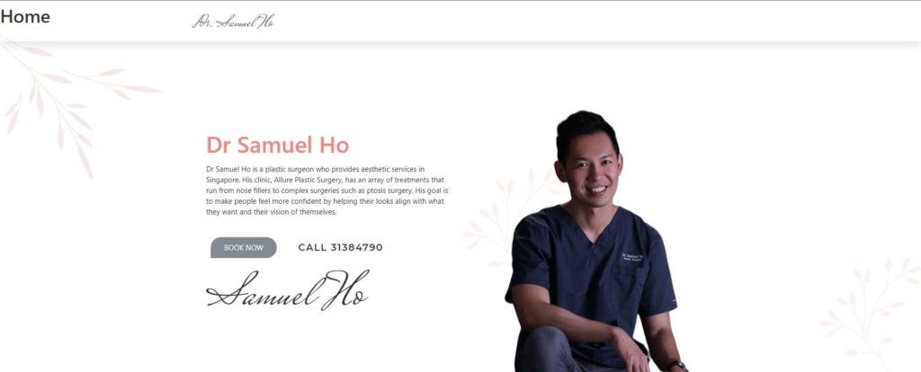 Dr. Samuel Ho- Allure Plastic Surgery's Homepage