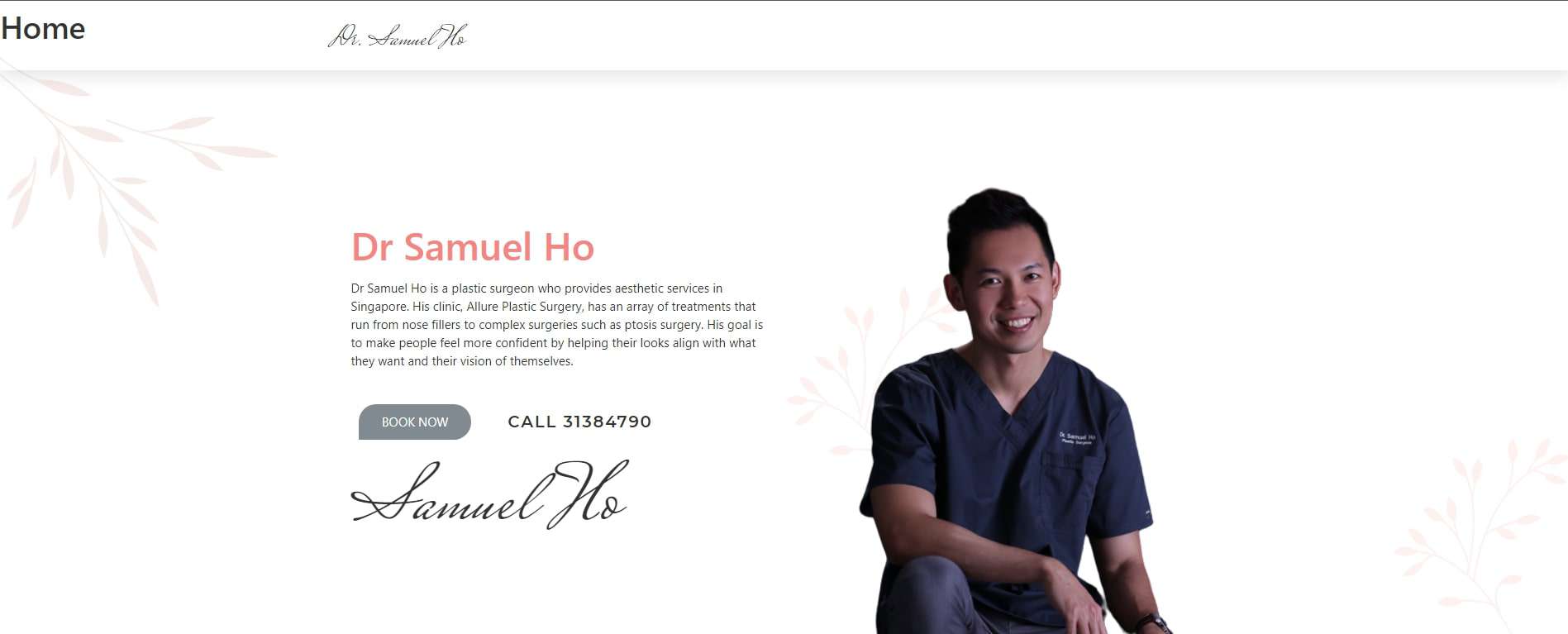 Dr. Samuel Ho- Allure Plastic Surgery's Homepage