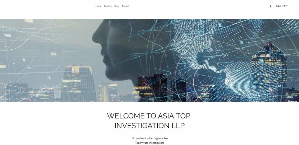 pagina principală a Asia Top Investigation LLP