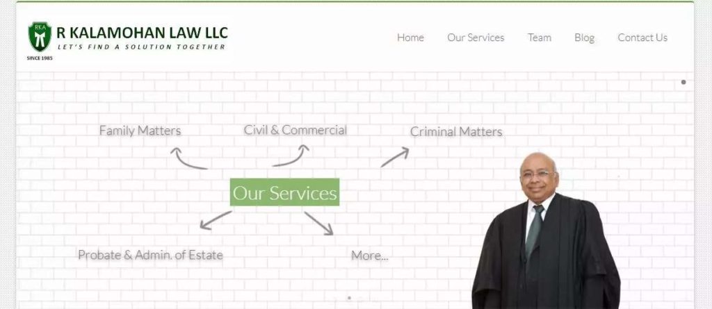 R Kalamohan Law LLC's Homepage