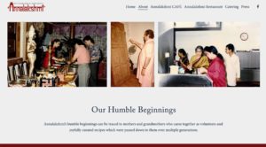 Annalakshmi Restaurant Homepage