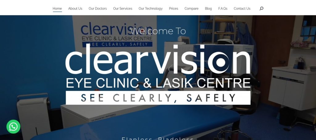 Clearvision Eye Clinic & LASIK Centre Homepage