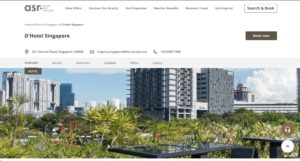 D’Hotel Singapore Homepage