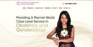 Dr Dharshini Gopalakrishnakone, Kierauniv International Clinic For Women Homepage