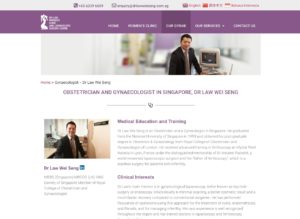 Dr Law Wei Seng, WS Law Women’s Clinic and Laparoscopic Surgery Centre Homepage