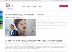 Dr Tan Thiam Chye, O&G The Women’s Medical Specialist Homepage