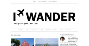 I Wander Homepage