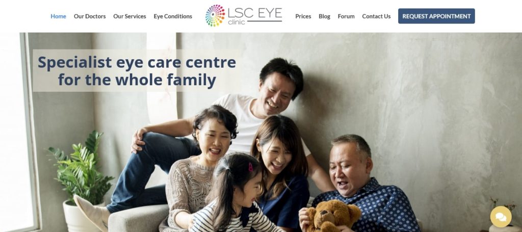 LSC Eye Eye Care Specialists Paragon Homepage