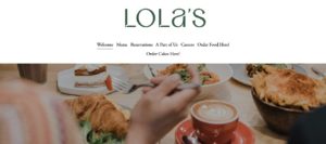 Lola’s Cafe Homepage