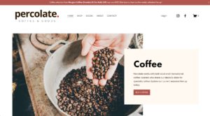 Percolate Coffee Homepage
